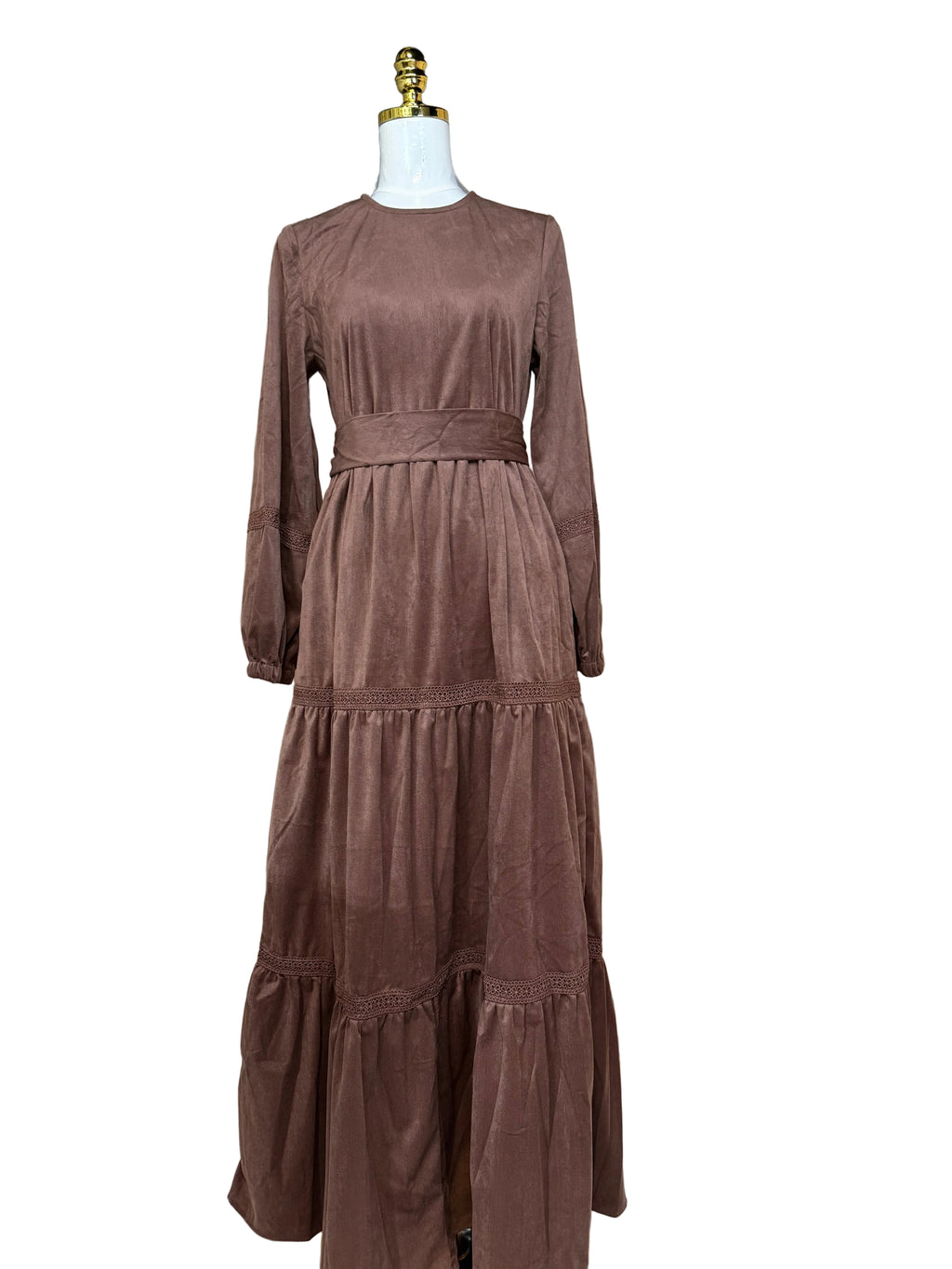 Velvet Dress with lace