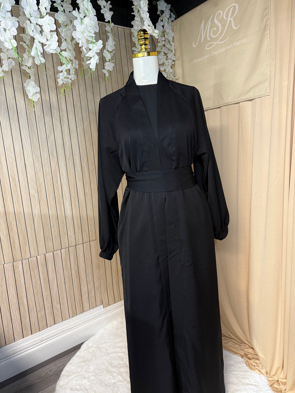 Black cardigan