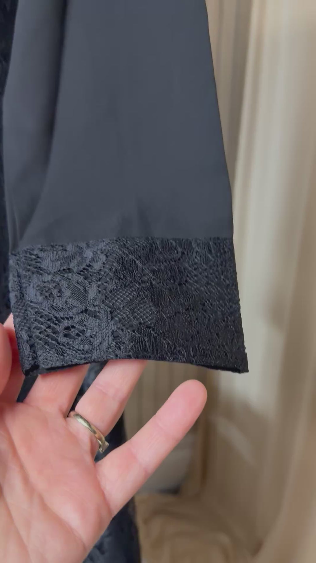 MSR black dress crafted with lace ,