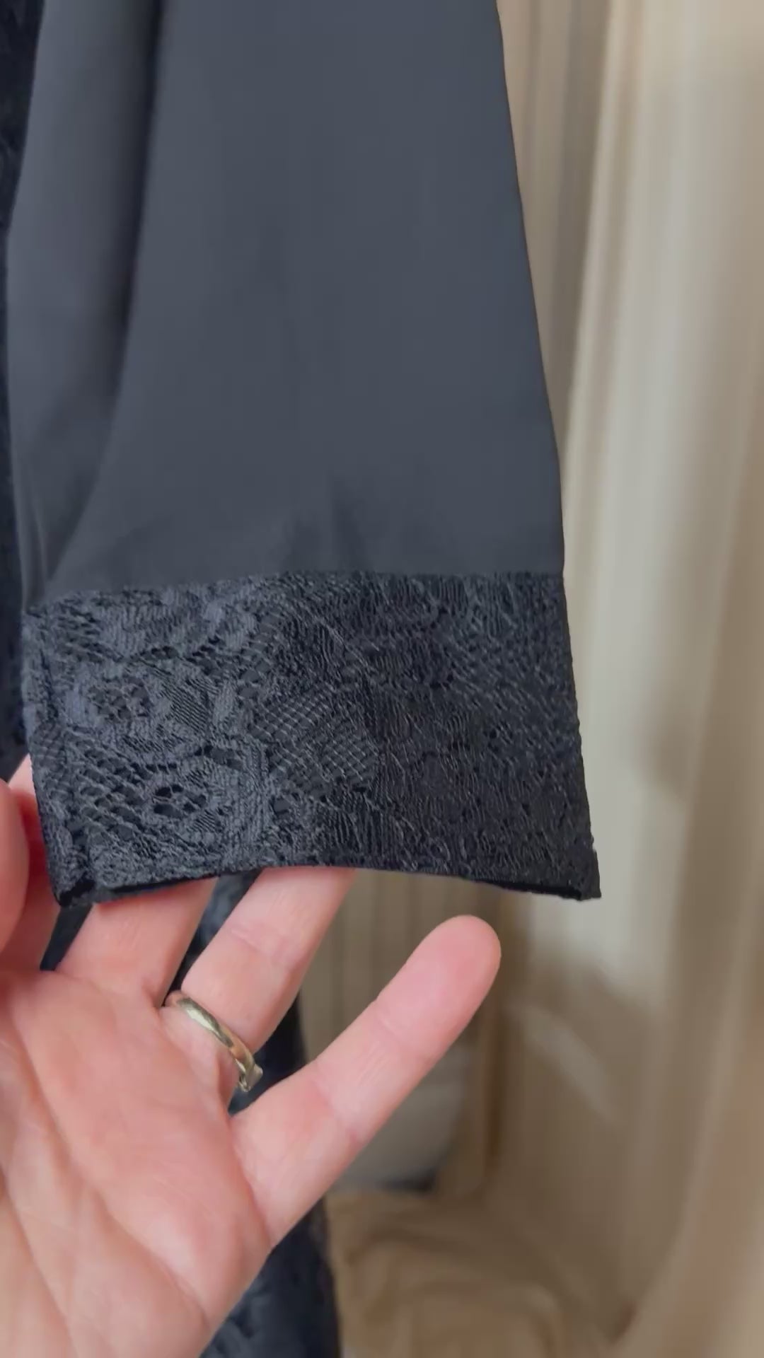 MSR black dress crafted with lace ,
